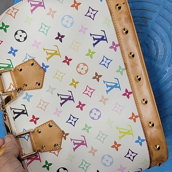 SOLD!!! AUTHENTIC LOUIS VUITTON Murikami multicolor ALMA in PM sz - Picture 8 of 11